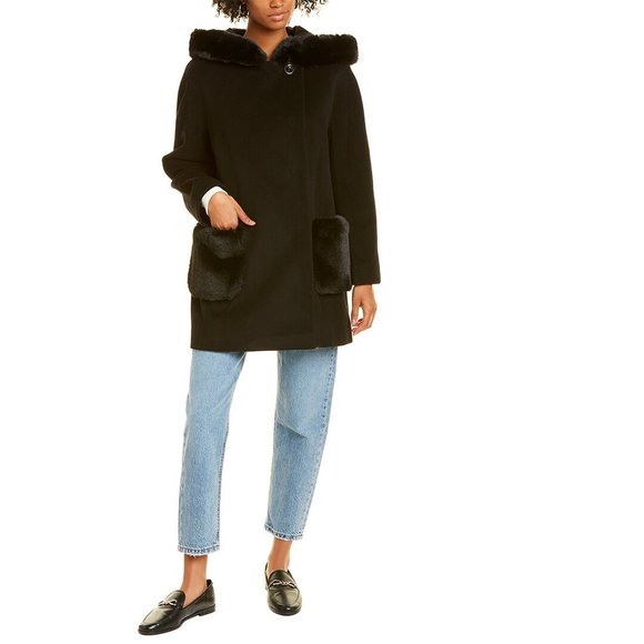 Cinzia Rocca Icons Wool & Cashmere-Blend Coat - Picture 1 of 4